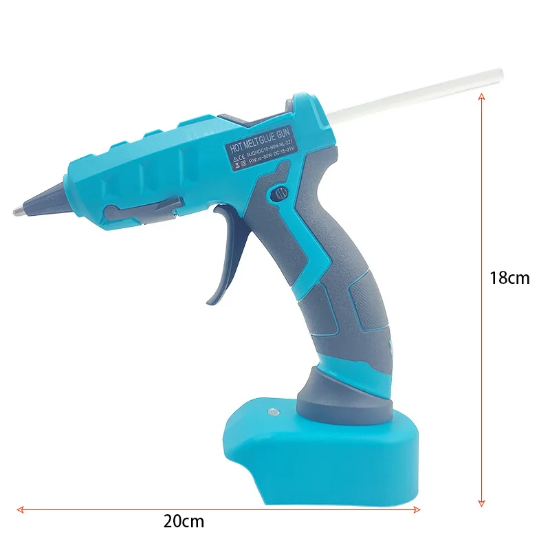 Cordless Electric Hot Melt Glue Gun Electric Glue Grab 18V 40W 7mm Glue Stick Hot Melt Welding Hot Air Gun for Makita No Battery