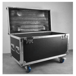 Wires Cables Trunk Stage Equipment Aluminum Flight Case Light Storage Shockproof Flycase Customized Flightcase with Wheels