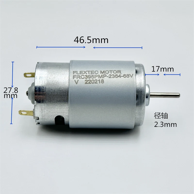 RC-395-2364 Micro 30mm Electric Motor DC 12V 14.4V 18V 24V RS-395 Carbon Brush Motor 2.3mm Shaft DIY Hair Drier Robot Cleaner