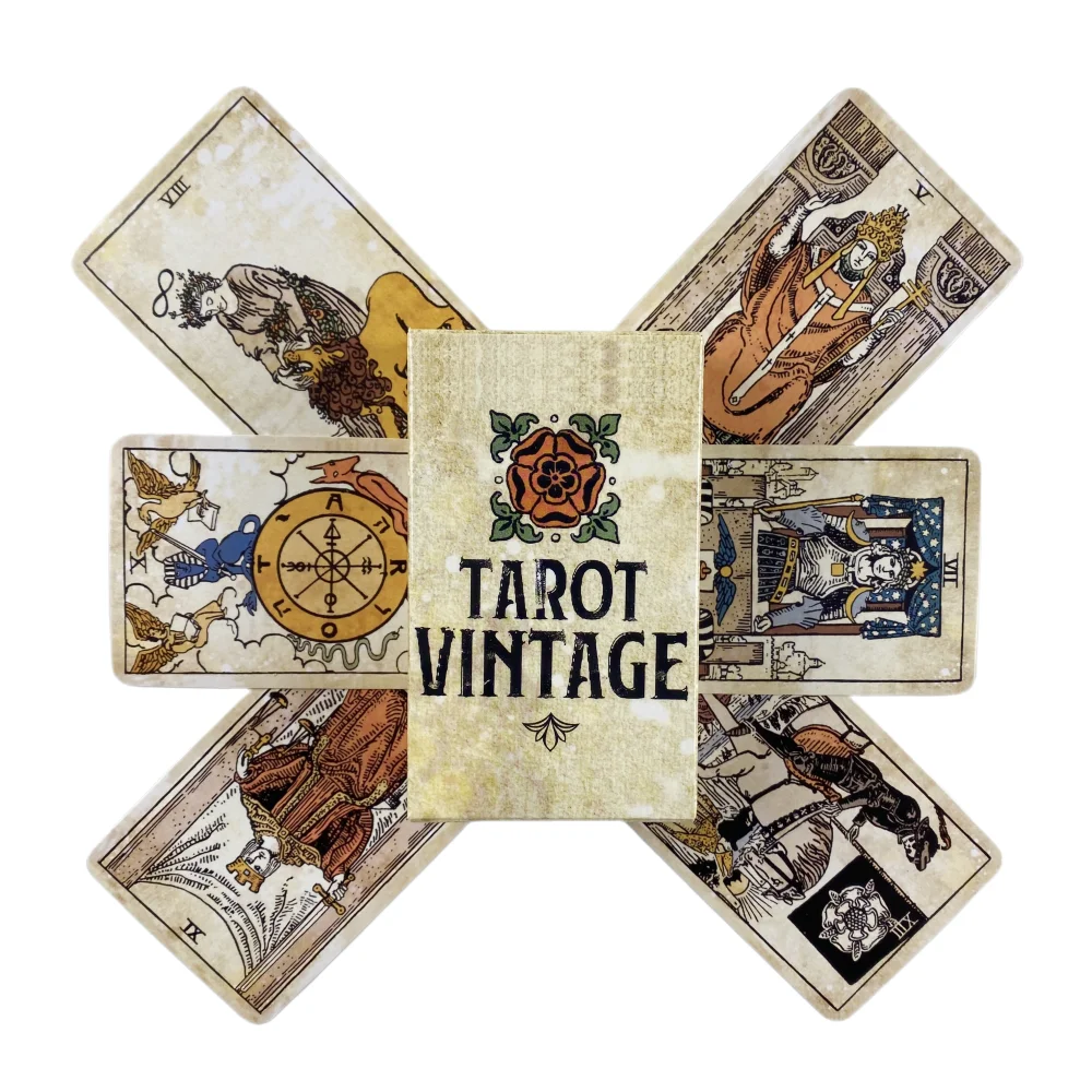 Tarot Vintage Cards A 78 Rider Deck Oracle English Visions Divination Board Spielkarten – Detail 1