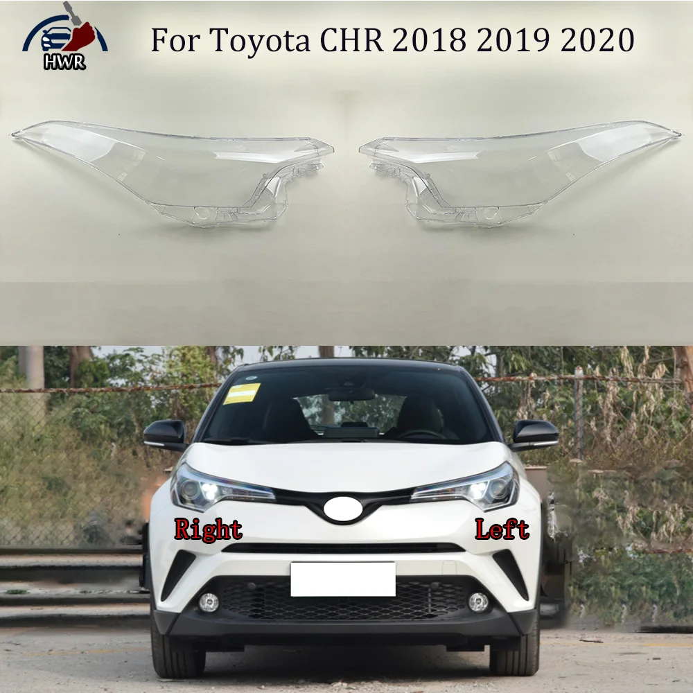 

Крышка для налобного фонаря для Toyota CHR 2018 2019 2020, прозрачная крышка для налобного фонаря, замена оригинального абажура из оргстекла