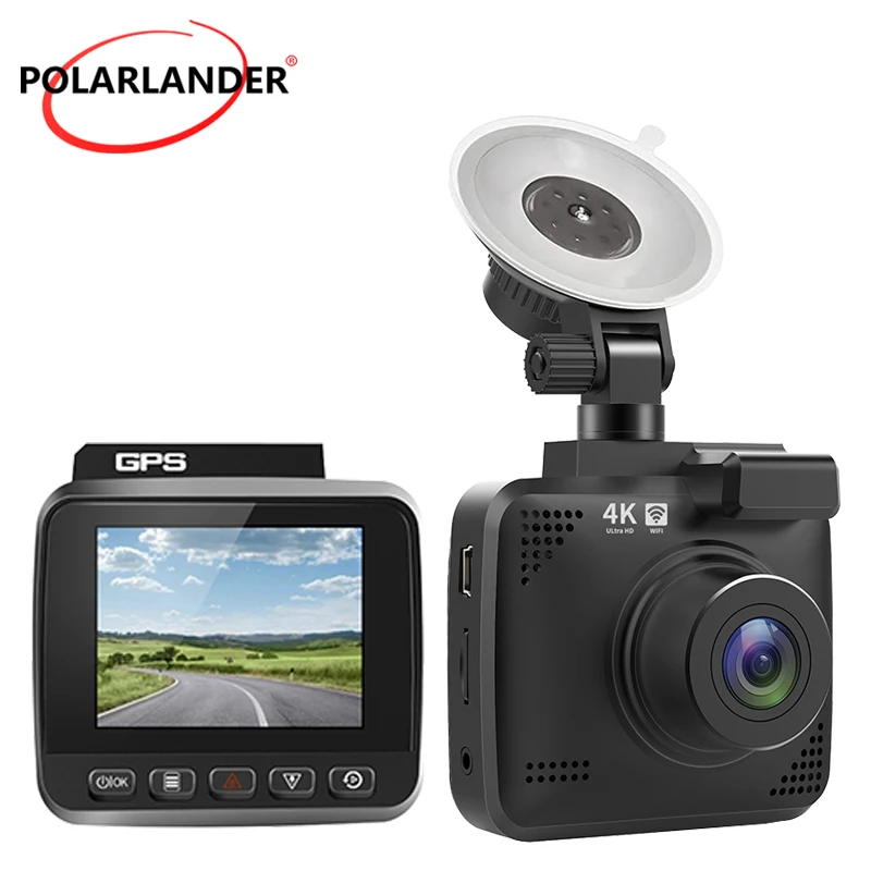 

Dash Camera for Car V53 4K Gravity Sensor IPS HD Screen Night Vision Built-in WIFI/GPS Double Recording Parking Monitoring