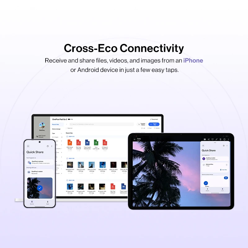 OnePlus Pad Go 2 Tablet - 12.1" 2.8K Display, 10050mAh Battery