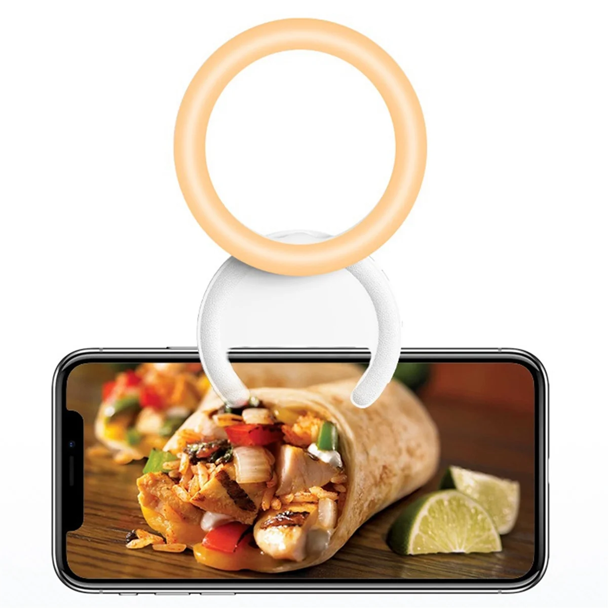 Заполняющий светильник для сотового телефона, красота, удобный портативный многоугольный заполняющий светильник для селфи, многофункциональный заполняющий светильник в реальном времени, белый