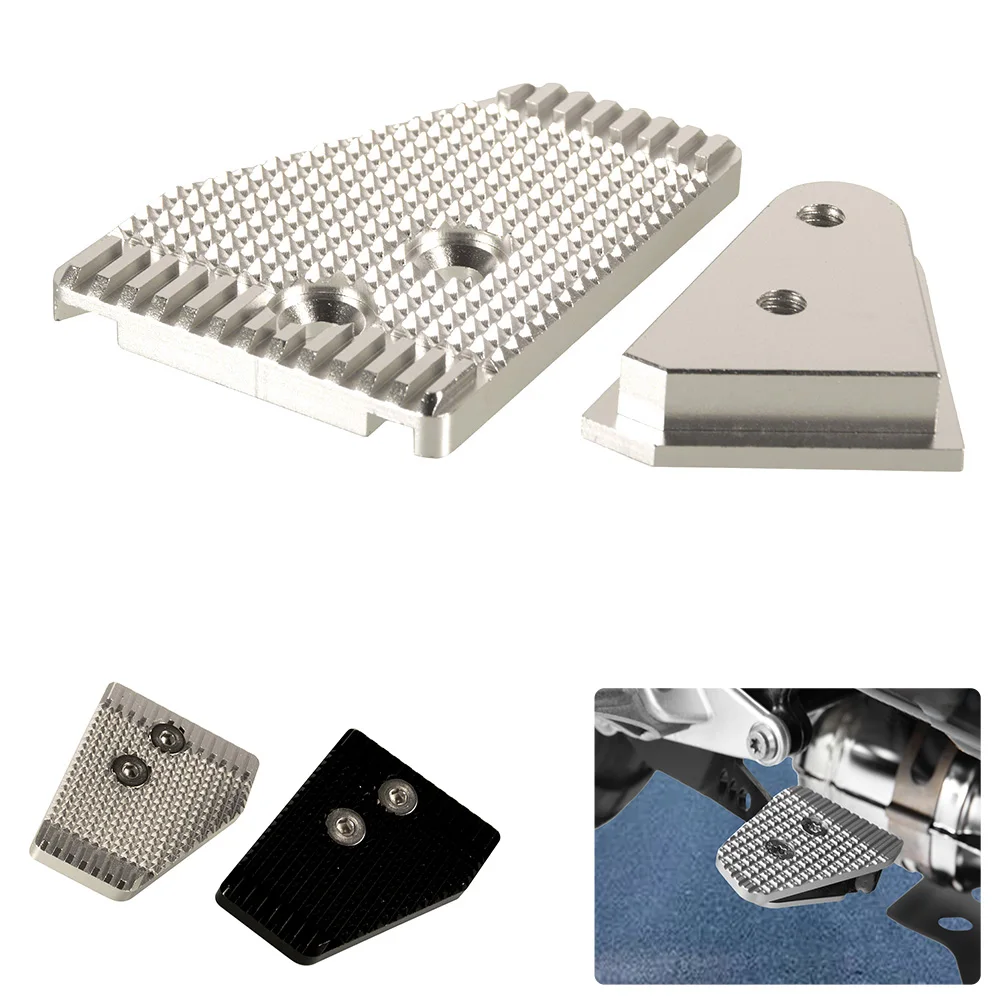 Motorcycle Rear Brake Lever Enlarger CNC Aluminum Brake Pedal Widening Base Extension Plate For R1200GS LC/ADV 2013-2018