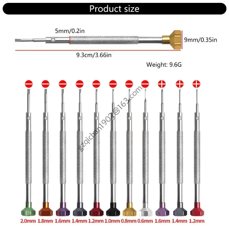 X7AB Accuracy Crafted Mini Crosses Screwdriver Corrosion Resistant Steel Blade Comfortable Grip Handle Watchmaker Essential Tool