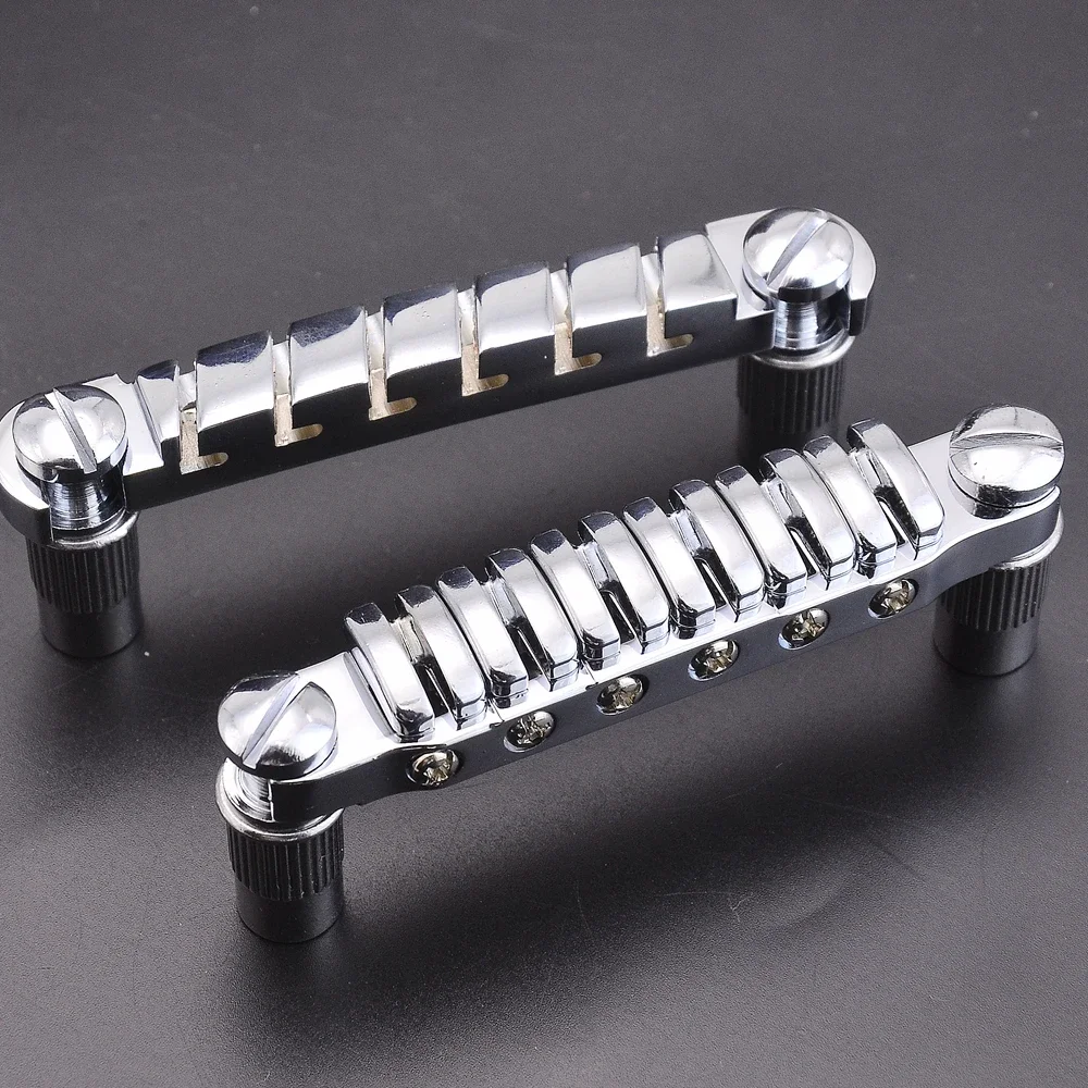 1 Set Original Genuine IBZ Quik Change III Tune-O-Matic Electric Guitar Bridge And Tailpiece  Chrome