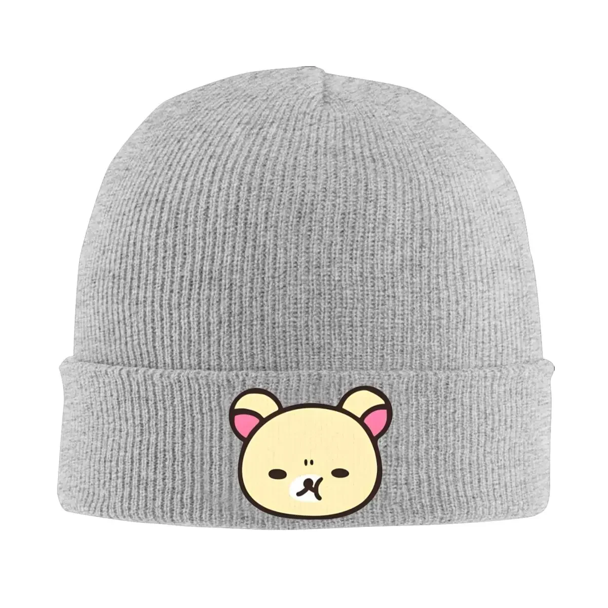 Rilakkuma Knitted Hat Beanies Winter Hats Warm Acrylic Casual Kawaii Bears Cute Animals Cute Aesthetic Caps for Men Women