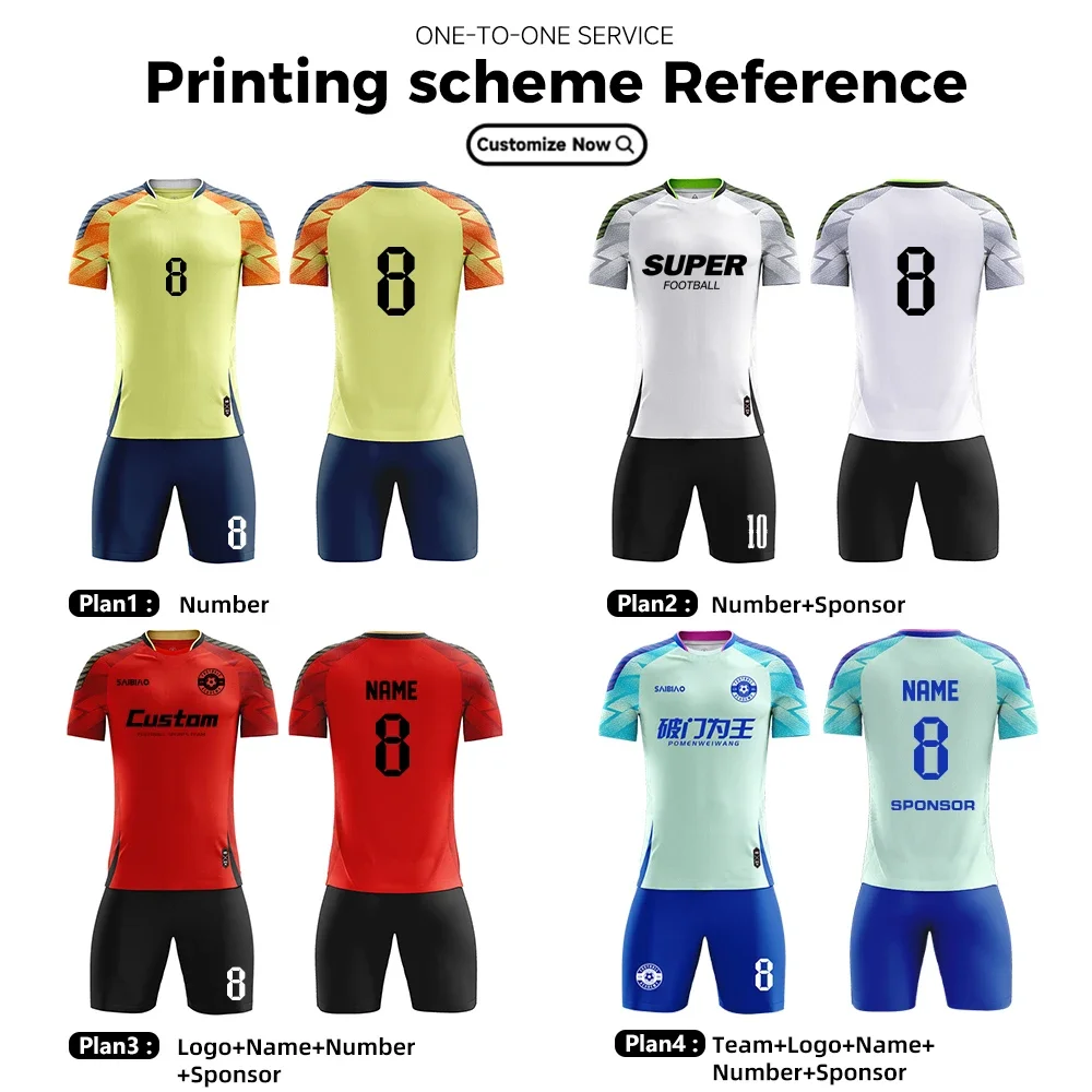 Adult Kid Soccer Jersey Customize Football Uniforms Shirts Men Women Futsal Sportswear Training Tracksuit Sports Outfit Clothes