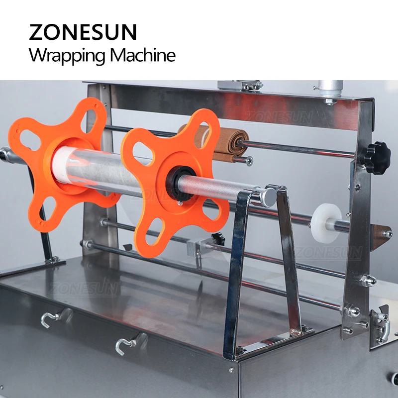 ZONESUN ZS-ACW88 دليل السجائر بوكر صندوق بوب فيلم السلوفان الحرارة ختم التفاف آلة التعبئة والتغليف