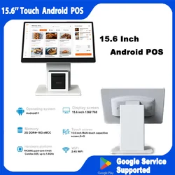 Steel Stand 15.6 Inch Android Desktop POS with Inbuilt 58mm Printer Touch Screen POS System Loyverse Retails Payment ECR