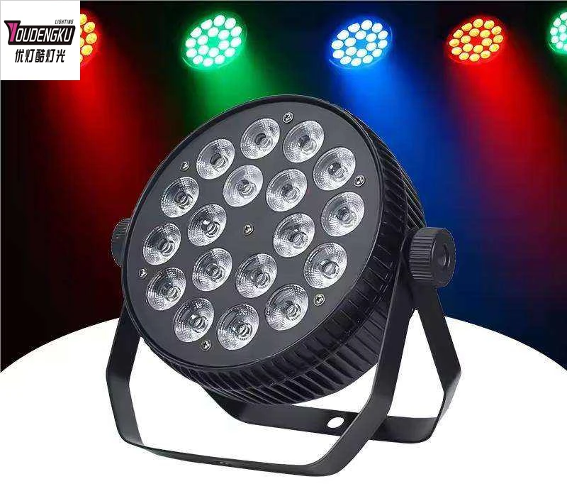 

6шт свадебное событие Dmx 4in1 rgbw 18x10W плоский тонкий светодиодный светильник Par Can Light