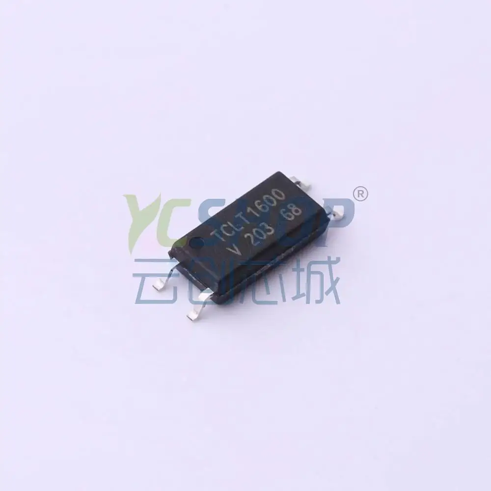 TCLT1600 Phototransistor Optocoupler 5000Vrms Isolation 4‑SMD Gull‑Wing 4‑SOP SMD Optoisolator