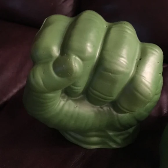 2pcs Green Giant Big Fists Gloves Plush Toy Cartoon Anime Cosplay Props Halloween Boxing Mitts Birthday Gift for Kids Children