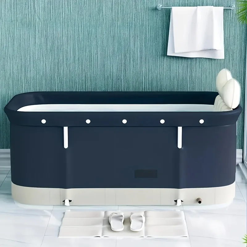 1pc Folding Tub Bucket Kit Portable Lightweight Anti Slip Rugged Soaking Standing Adult Bath Tub Foldable Adults Home Bathtub