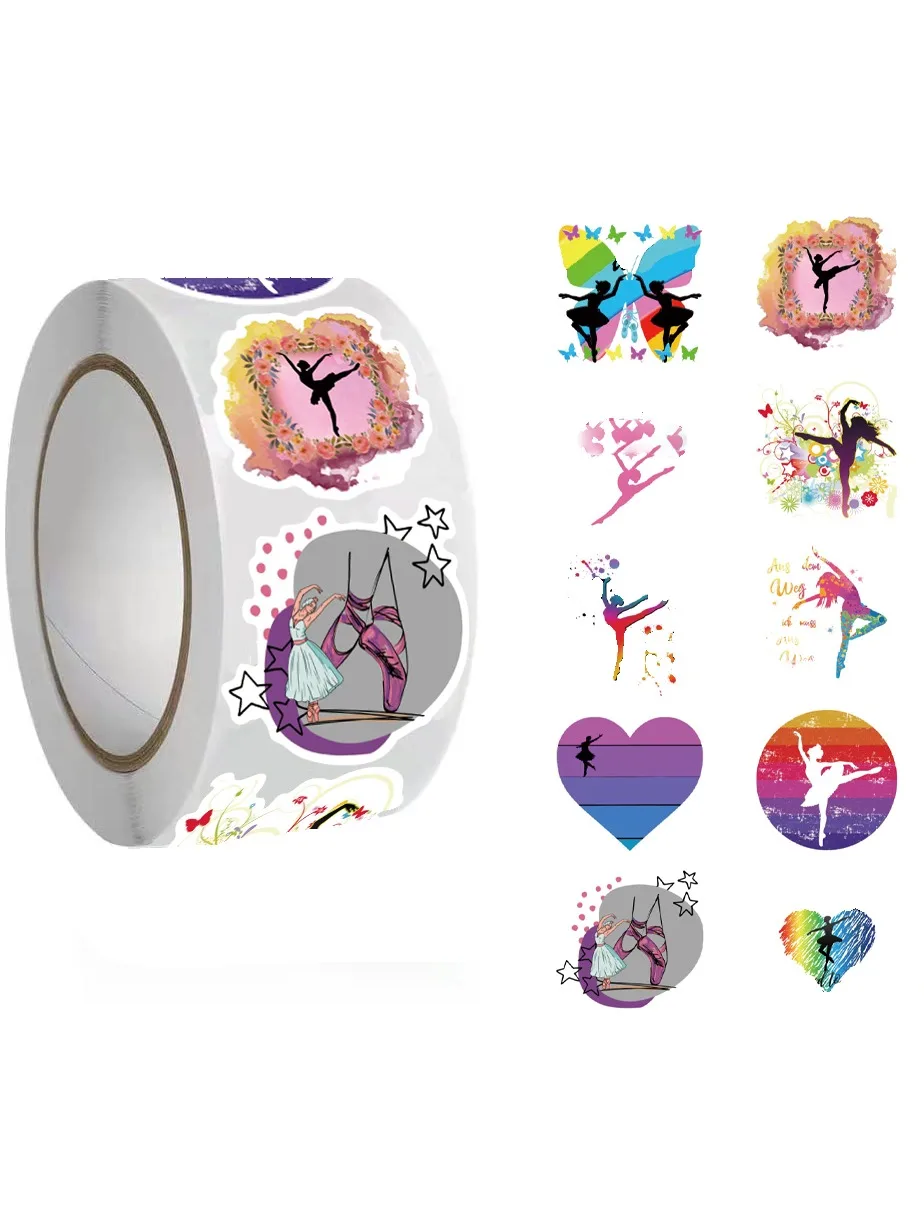AliExpress NONE 500pcs dance Cute Cartoon Graffiti Sticker, Aesthetics Decal Self Adhesive Scrapbooking Envelopes Handmade,Party Supply Cycling