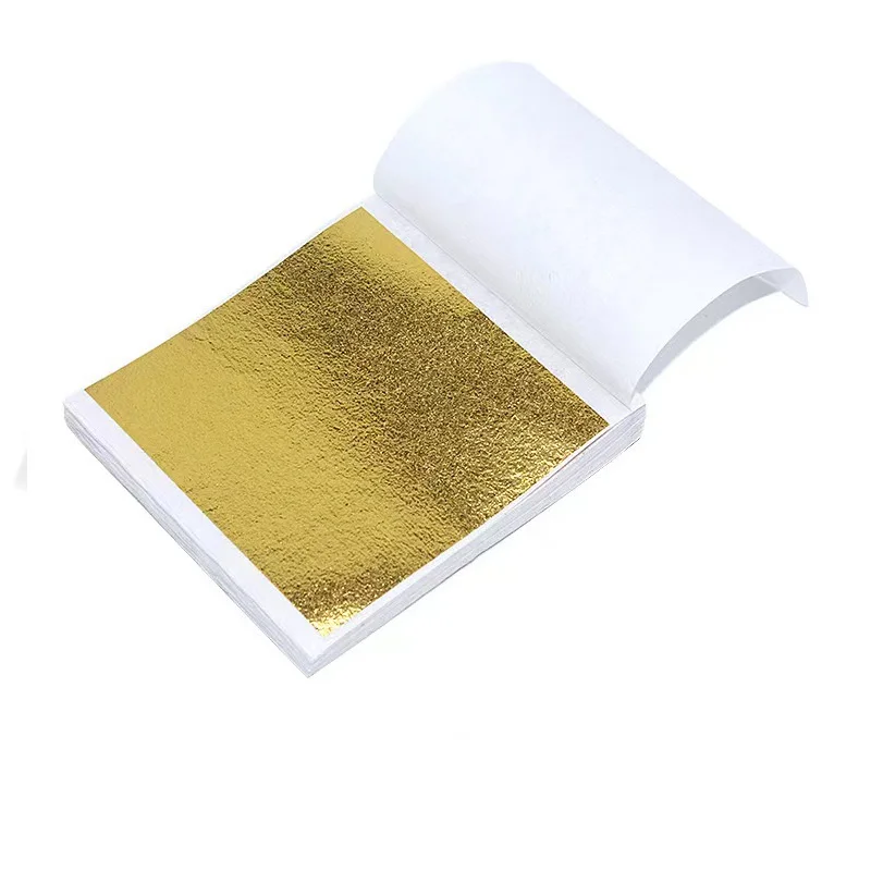 100 vellen DIY nagel bladgoud schilderij bladgoud papier kunst ambachtelijk papier verjaardagsfeestje bruidstaart dessert decoraties
