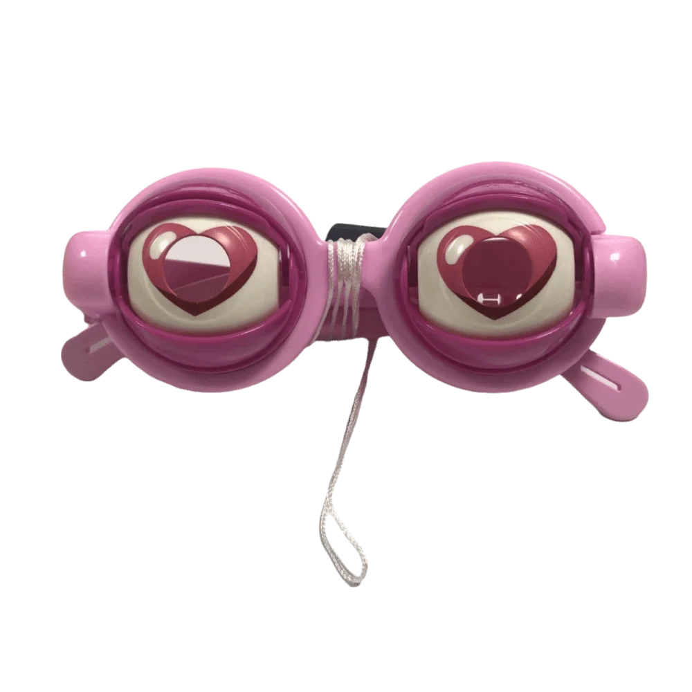 Spoof Toys Pull String Crazy Glasses Plastic Material Christmas Party Funny Glasses Party Decor Crazy Eyes Props Kids Gifts