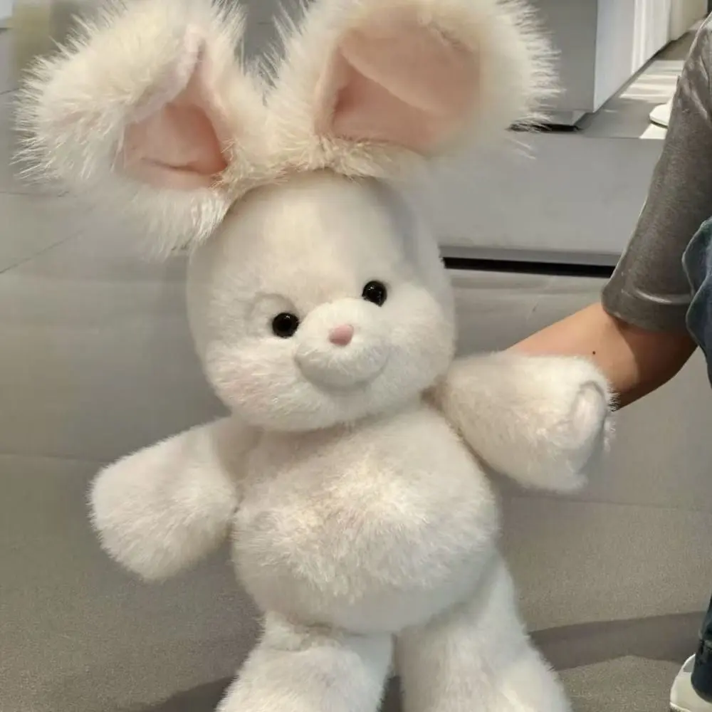 Creative Gift Soft Rabbit Animal Pillow Cute Emotional Support with Long Ear 17.7inch Pillow