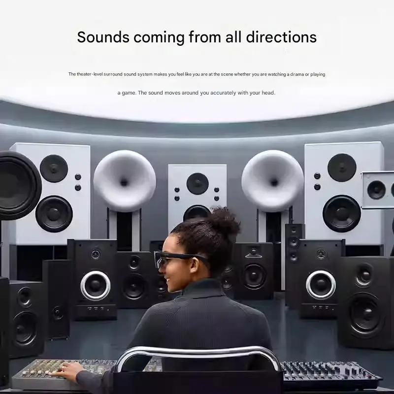 نظارات RayNeo Air 3S Pro الذكية AR مع شاشة Micro 1200nits OLED 1980P عرض فيديو نظارات فيلم ثلاثية الأبعاد توصيل معدات DP