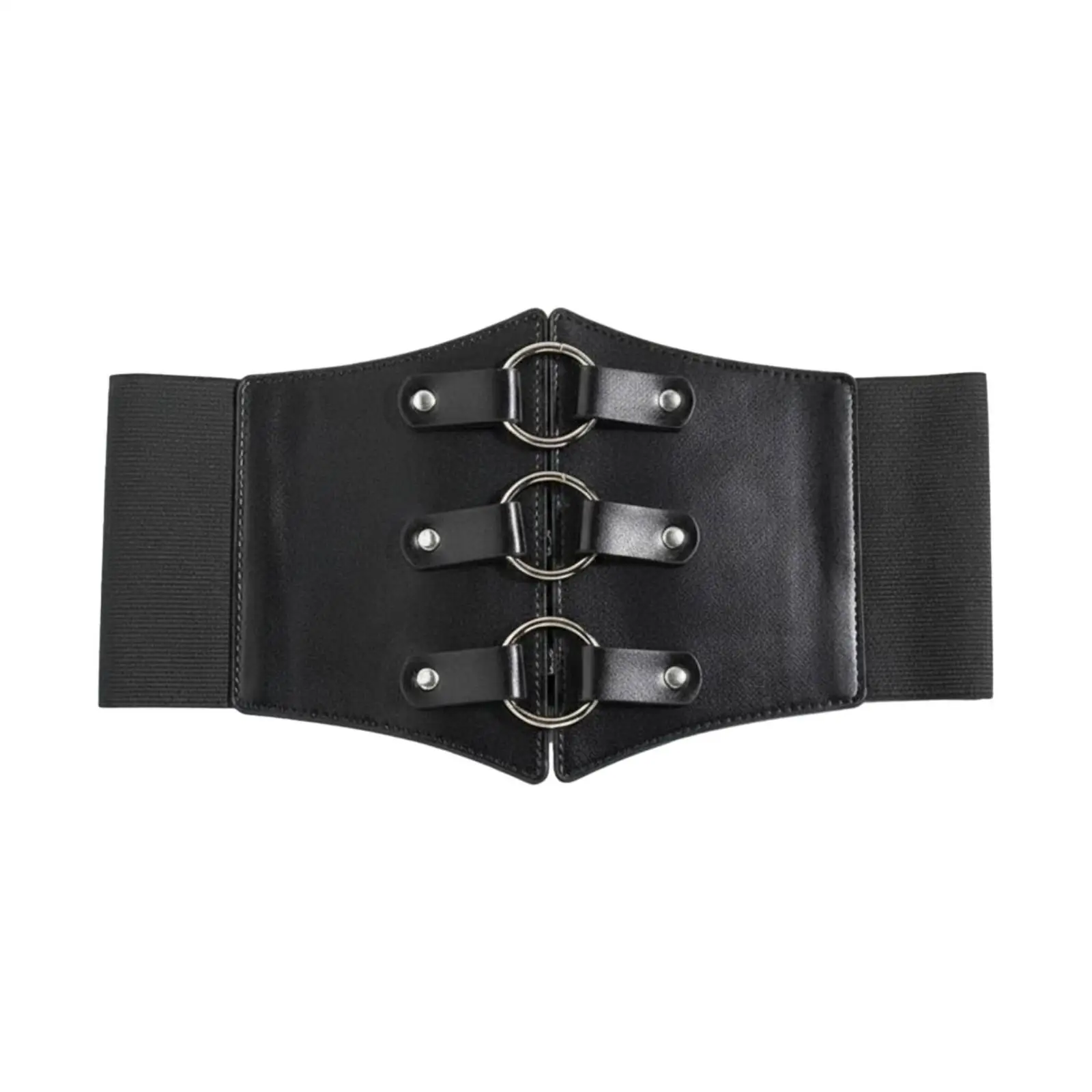 Triple Hoop Waist Belt Adjustable Fit Wide Corset Belt Back Support