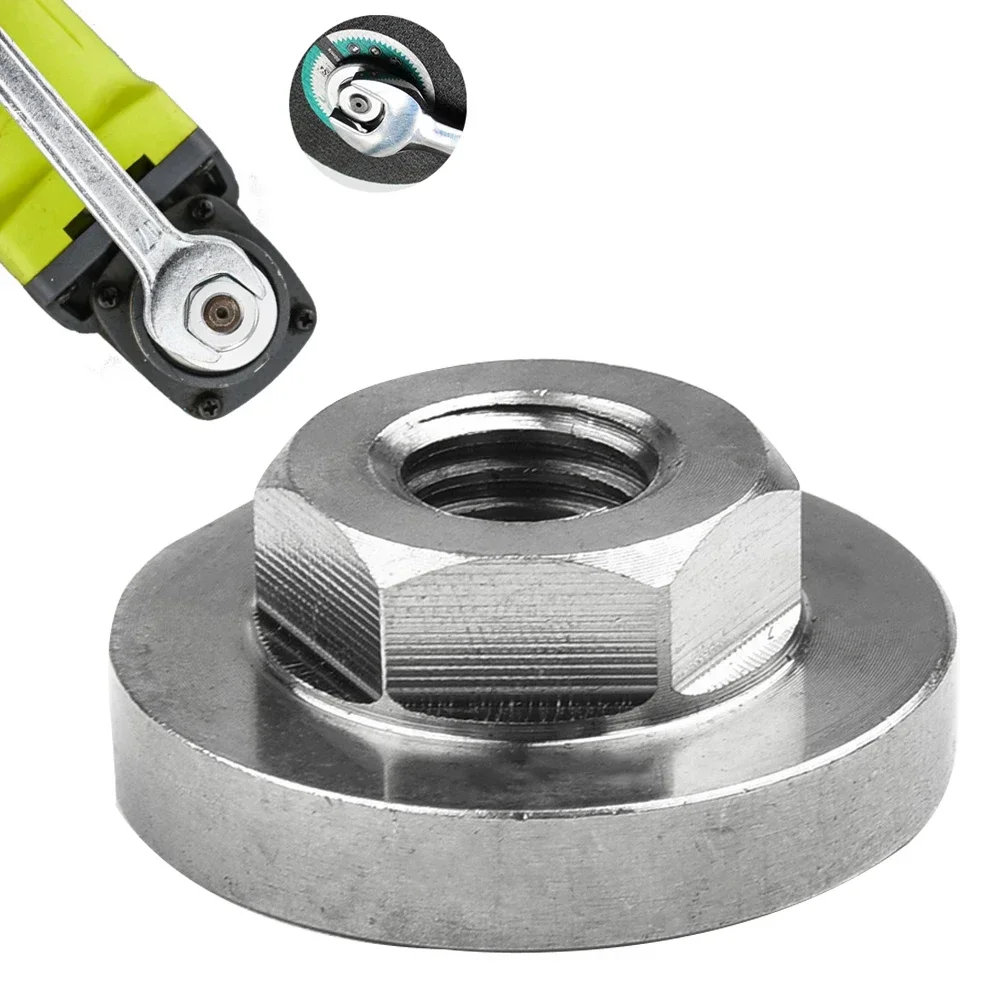 Imagem -02 - Porca Hexagonal Placa Ângulo Moedor Acessórios Placa de Pressão Aço Inoxidável Porca Flange 17 mm Chave Oposta