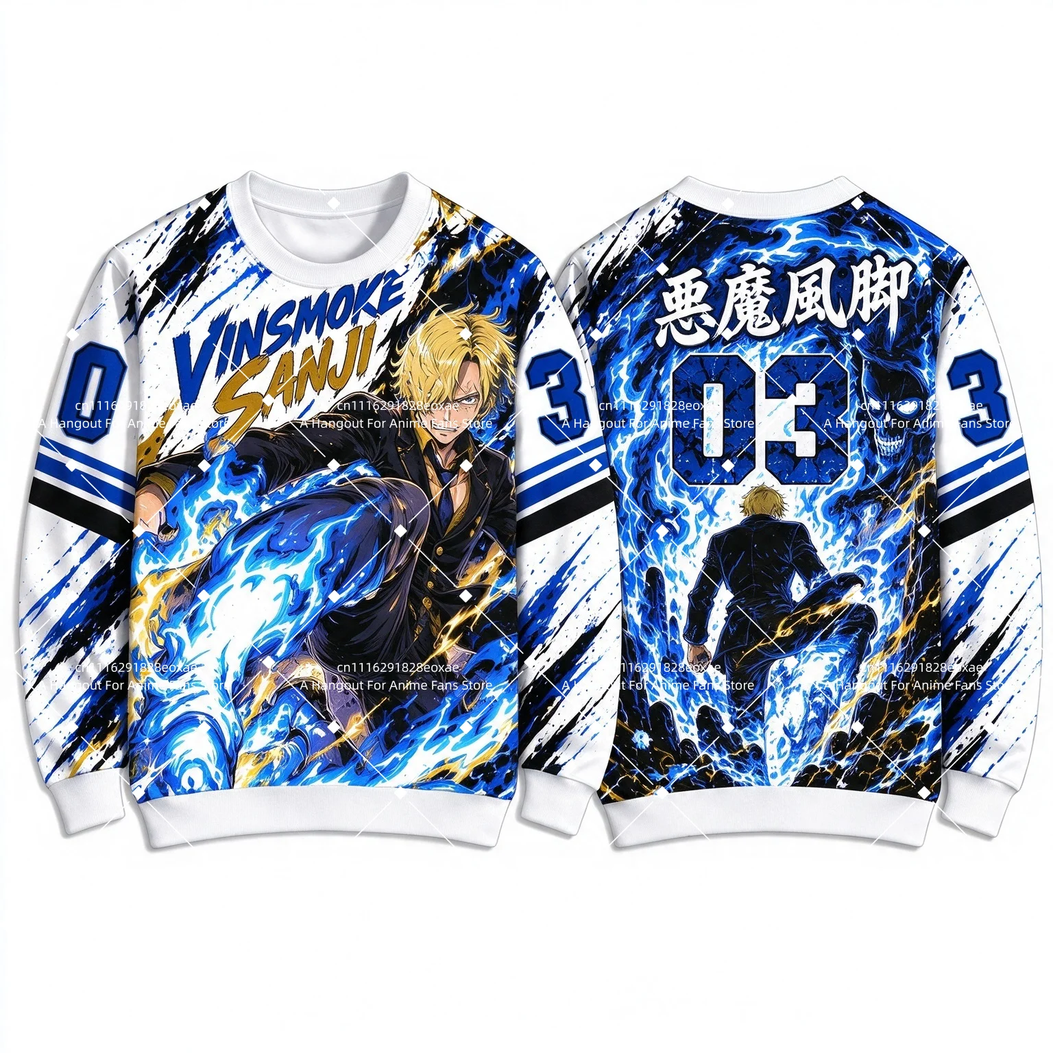 2026 Best Hot One Piece Anime Style Crew Neck Long Sleeve Sweatshirt No Hood Family Matching Outfit Parent Kid Tops