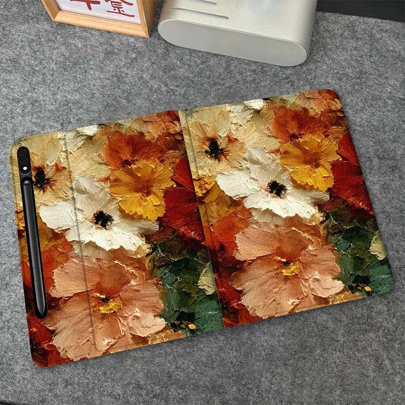 

Flowers Art Popular Design For Samsung Galaxy Tab S6 S7 S8 S9 S10 FE Plus Lite Soft Flexible Support Tablet Case Gift