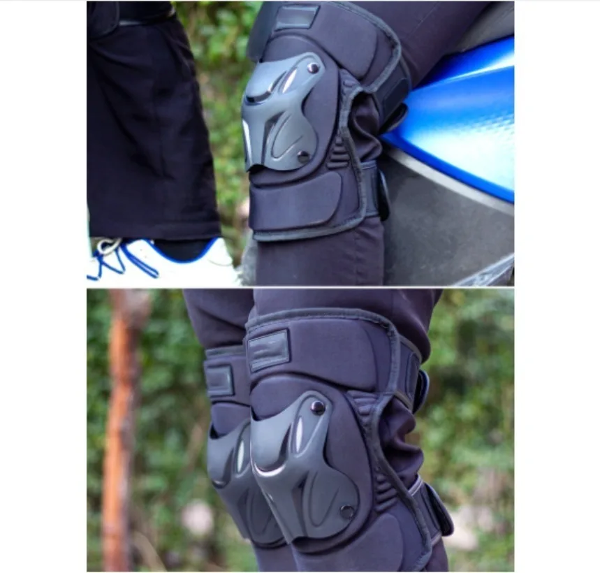 Motorcycle Riding Protective Gear Motorcycle Winter Windproof Quick Break Riding Knee Guard Anti-Fall Windproof Elbow Guard 1SET