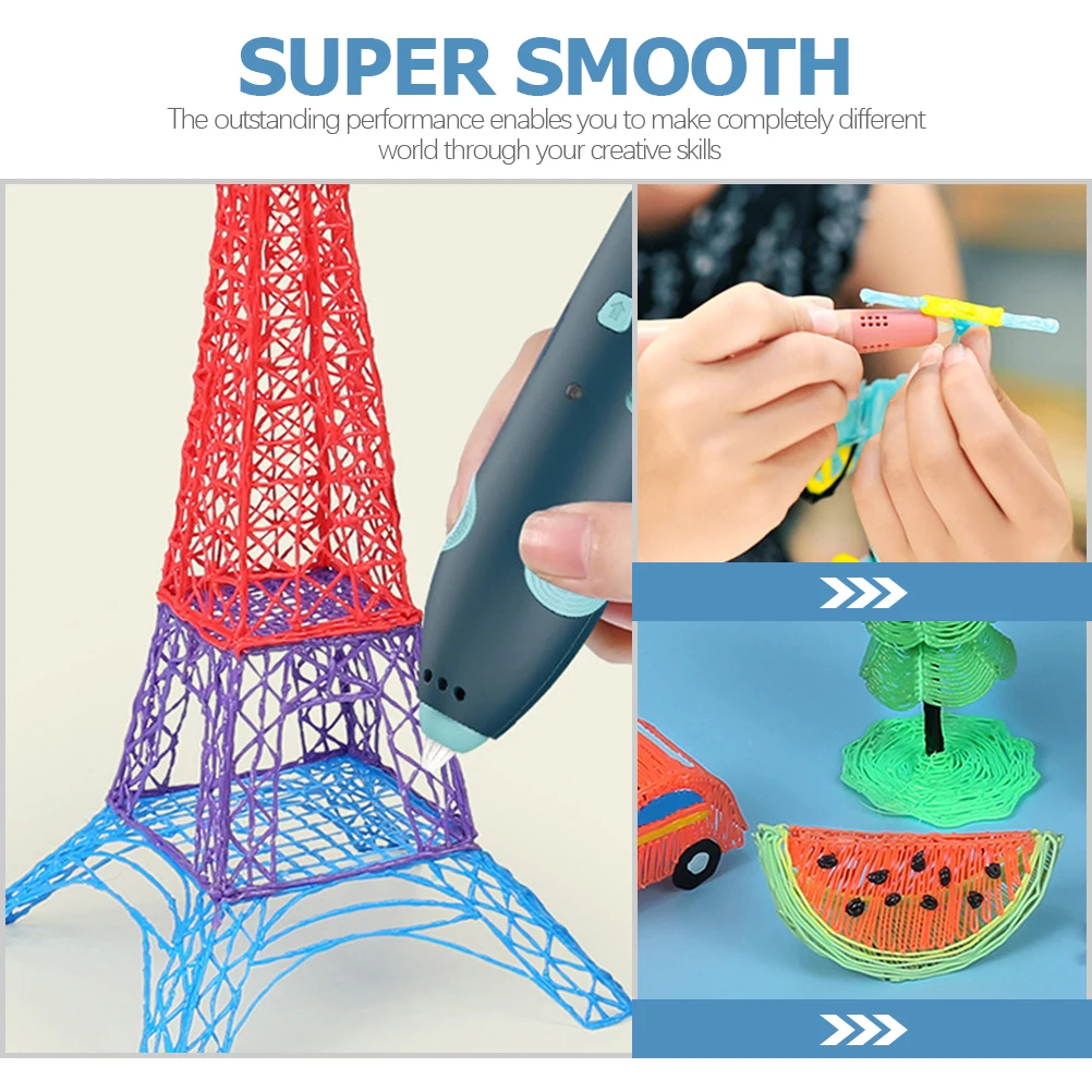 

12pcs Premium Printing Pen Filament Smooth Plastic Refills 3D Pen Printing Filament For 3D Pens Vivid Colors