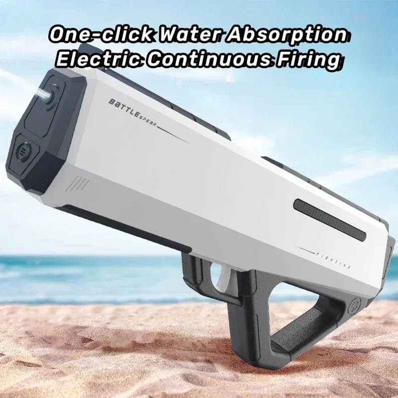 

43cm Full Electric Automatic Water Storage Gun Toys Portable Children Summer Beach Outdoor Fight Fantasy Toys for Boys Kids Game