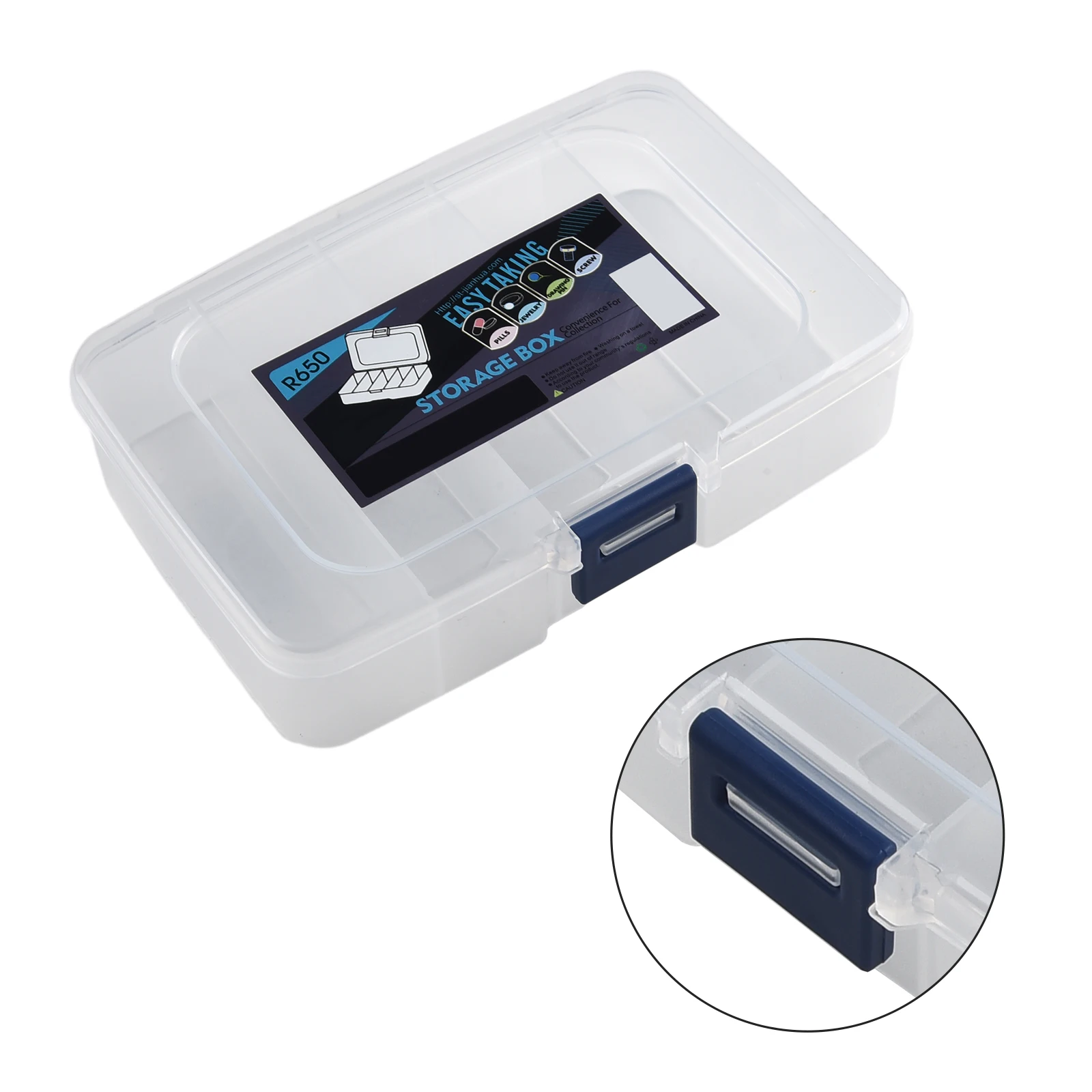 Plastic Tool Screws IC Storage Box, Transparent Craft Organizer Case, Small Part Container, Easy Classification and Storage