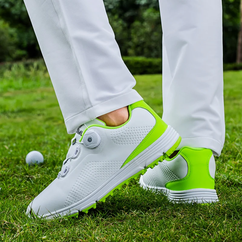 Grensoverschrijdende Export Golf Comfortabele Ademende Lederen Rotary Button Anti-Skid Vaste Paar Spijkeren Schoenen In De Zomer