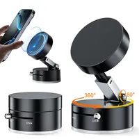 Ultra Magnetic Phone Holder Foldable Car Phone Mount Dashboard Phone Bracket 360 Degree Rotation Vacuum Suction Cup GPS Stand