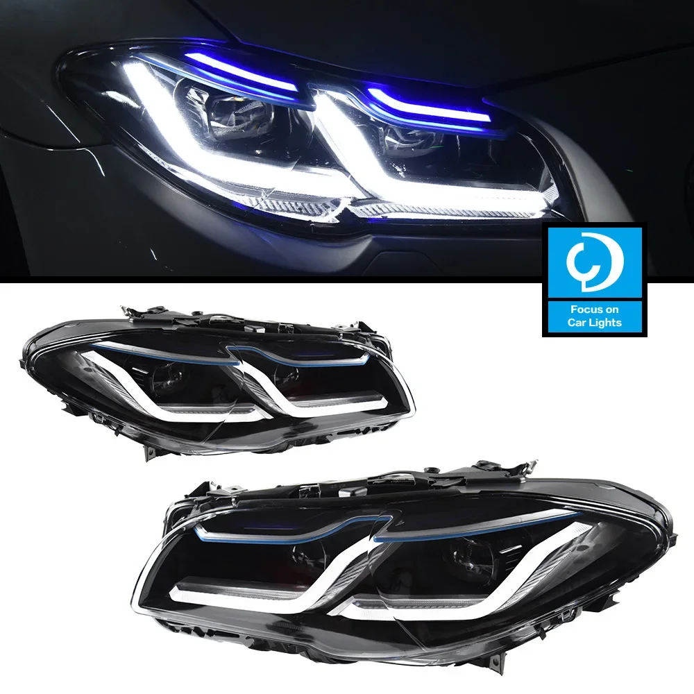 Dedicated to 5 series F10 headlight assembly F18 modified LED lens low beam daytime running light spoon light upgrade