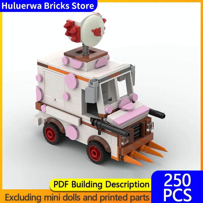 

Модель скоростного гоночного автомобиля MOC, строительные кирпичи, маленький грузовик с мороженым, модульная технология, детские праздничные подарки, сборные игрушки, костюм