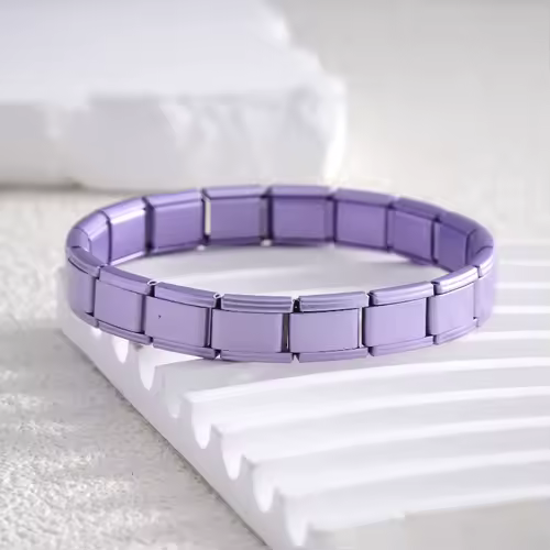 2025 New Men and Women Starry Colors 18 Pieces Italian Charm Fit 9mm Stainless Steel Modular Bracelet Wholesale Jewelry - Image 4