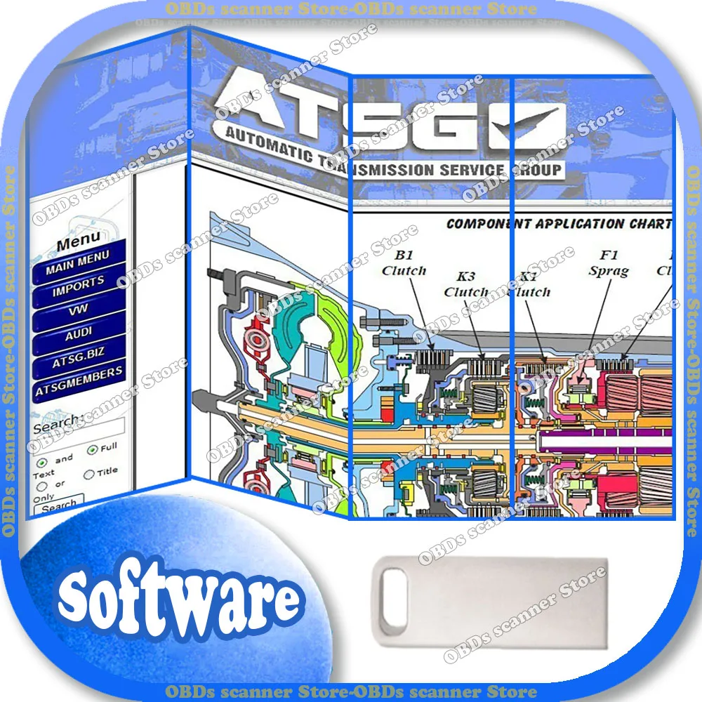 2026 Hot Sale ATSG 2017 Auto Repair Software ATSG Automatic Transmissions Service Group Repair Information Atsg Manual Diagnosis
