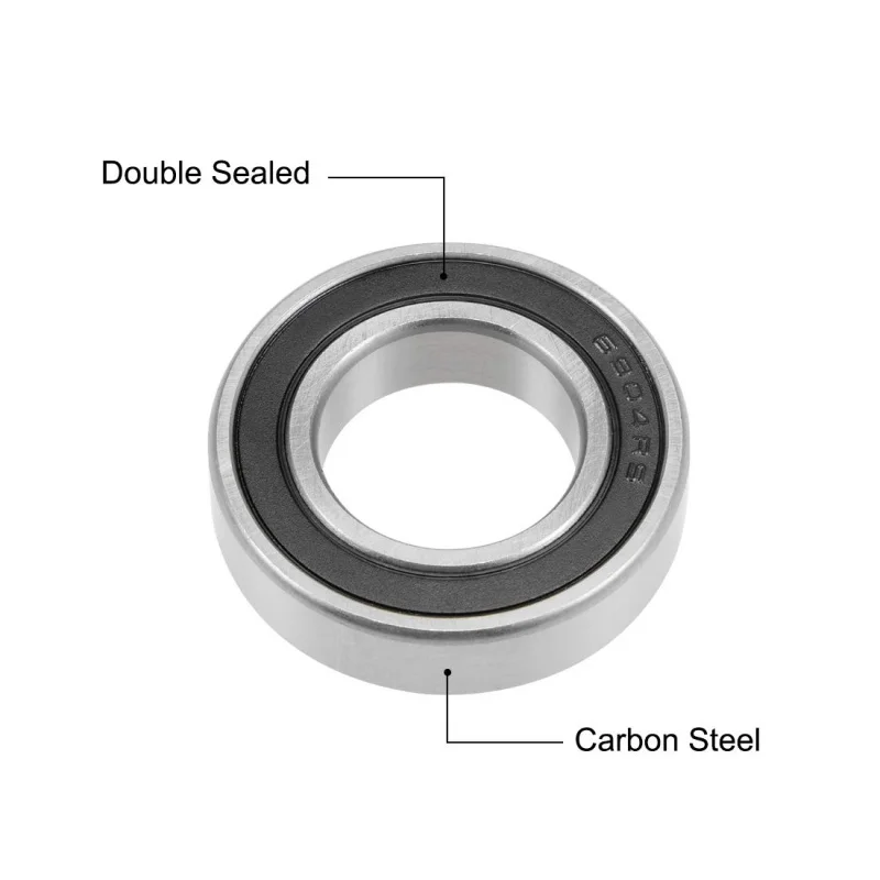 6904-2RS Deep Groove Ball Bearings Z2 20mm x 37mm x 9mm Double Sealed Carbon Steel 4pcs