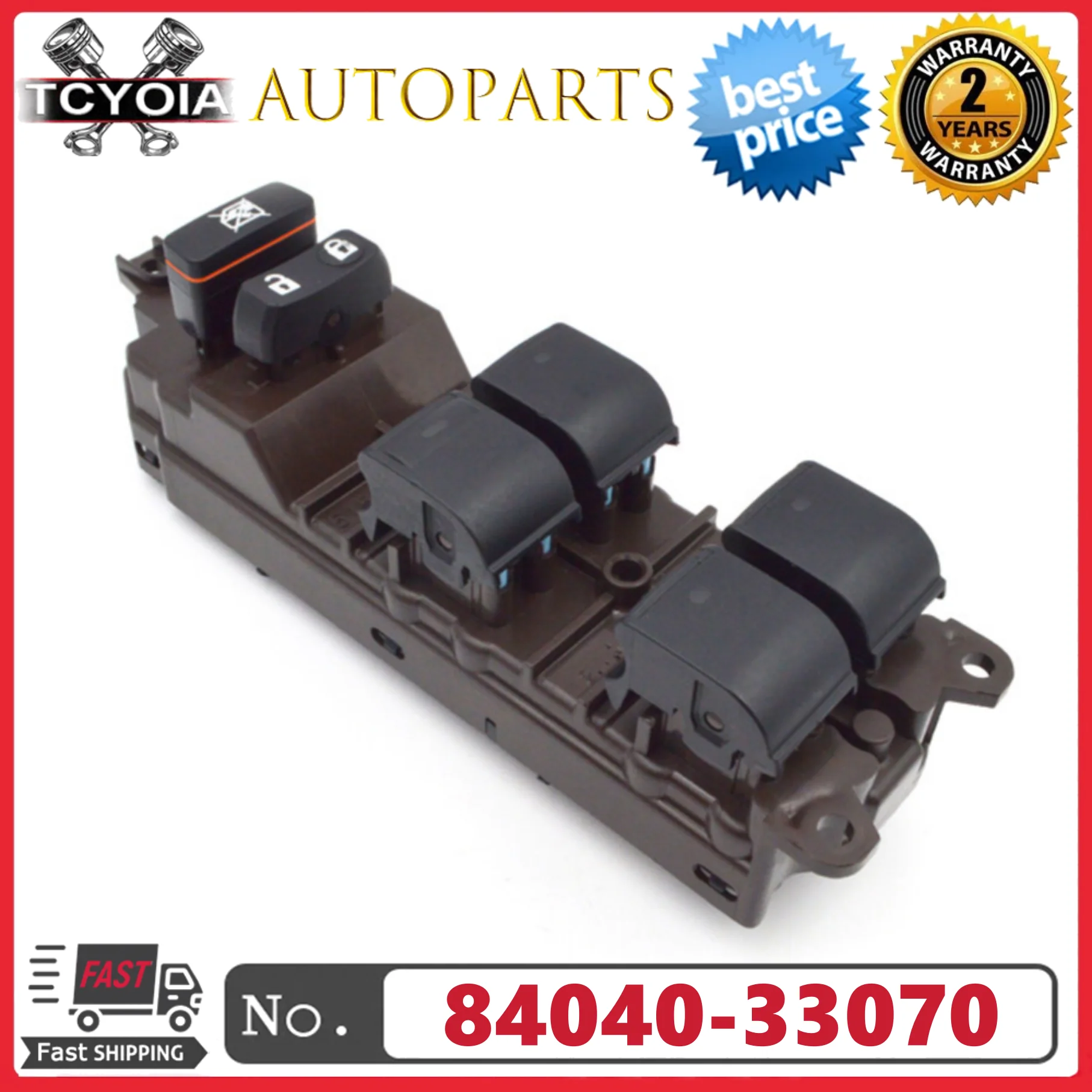

Front Left Power Window Master Control Switch 84040-33070 8404033070 For 2007-2012 Lexus ES350