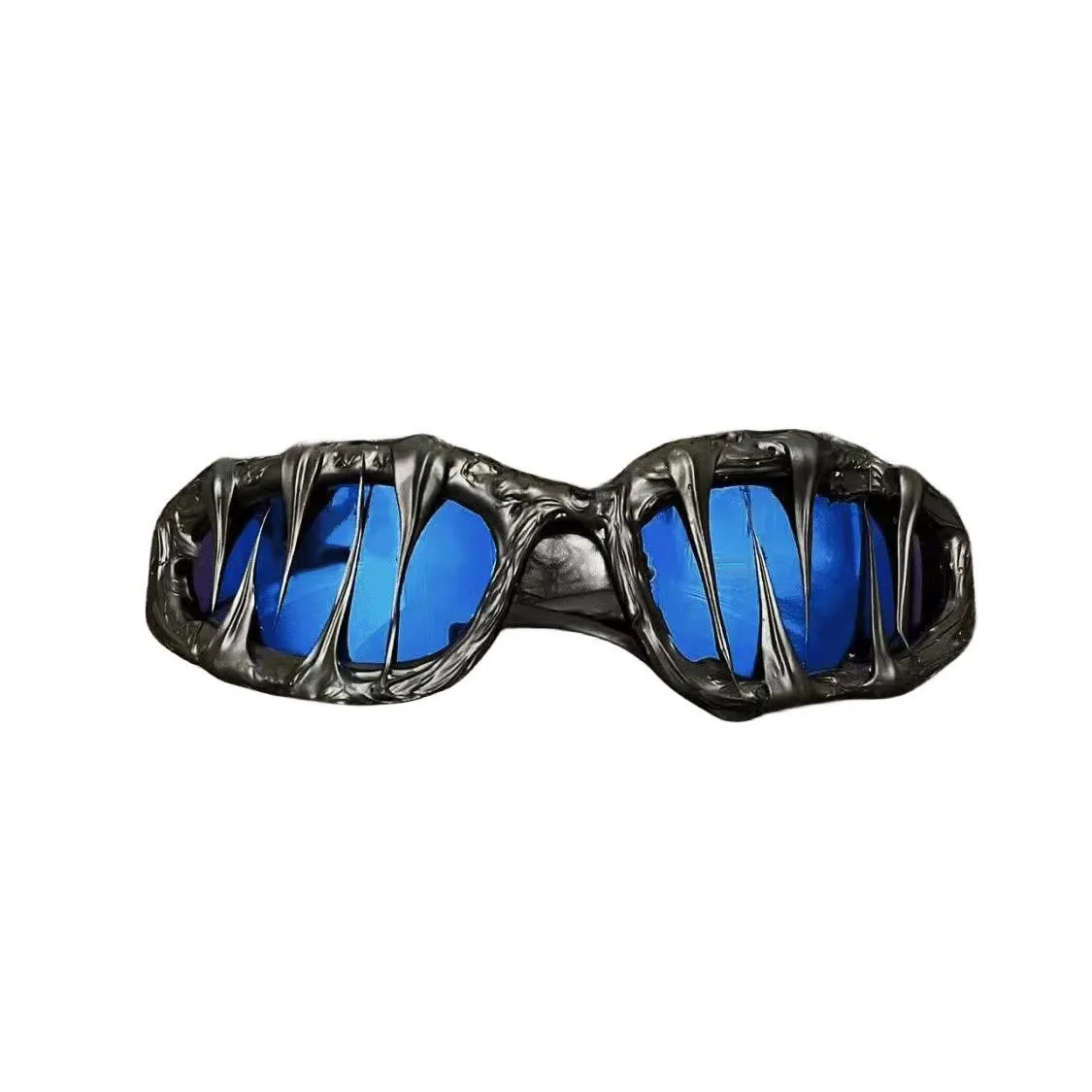 Unisex-Halloween-Dekorbrille, dunkle Serie, Tropfensonnenbrille, Haifischzähne, Avantgarde-Brille – Detail 7