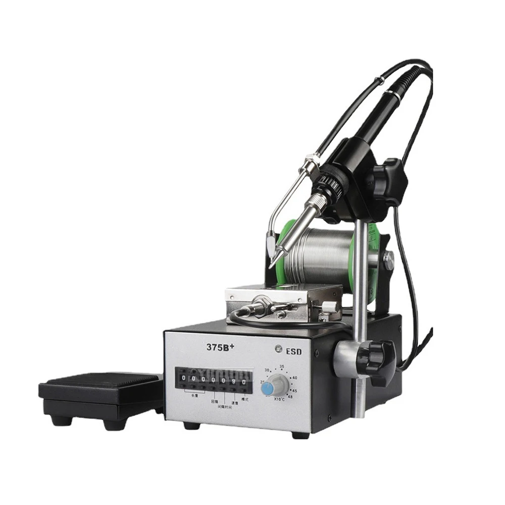 Foot-operated Soldering Station with LED Digital Display, Ideal Electric Welding Iron Semi-automatic SWT375A+