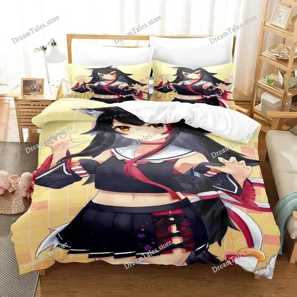

Kawaii Girls Ōokami Mio Bedding Set Single Twin Full Queen King Size Bed Set Aldult Bedroom Duvetcover Sets Bed Sheet Set 202574