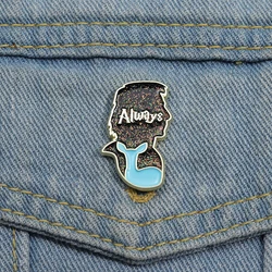 Creative Always Enamel Pins Gothic Animal Patronus Doe Brooches Lapel Badges Jewelry Gift For Women Friends