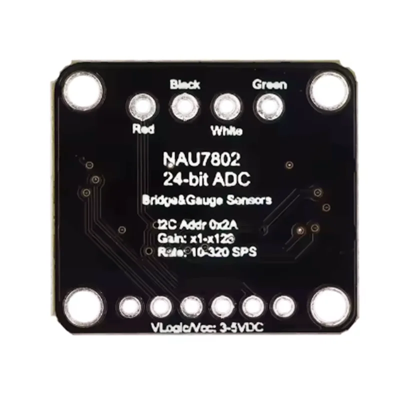 NAU7802 24-Bit ADC Module - Compatible with STEMMA QT/Qwiic for Precision Data Conversion and Pressure Measurement