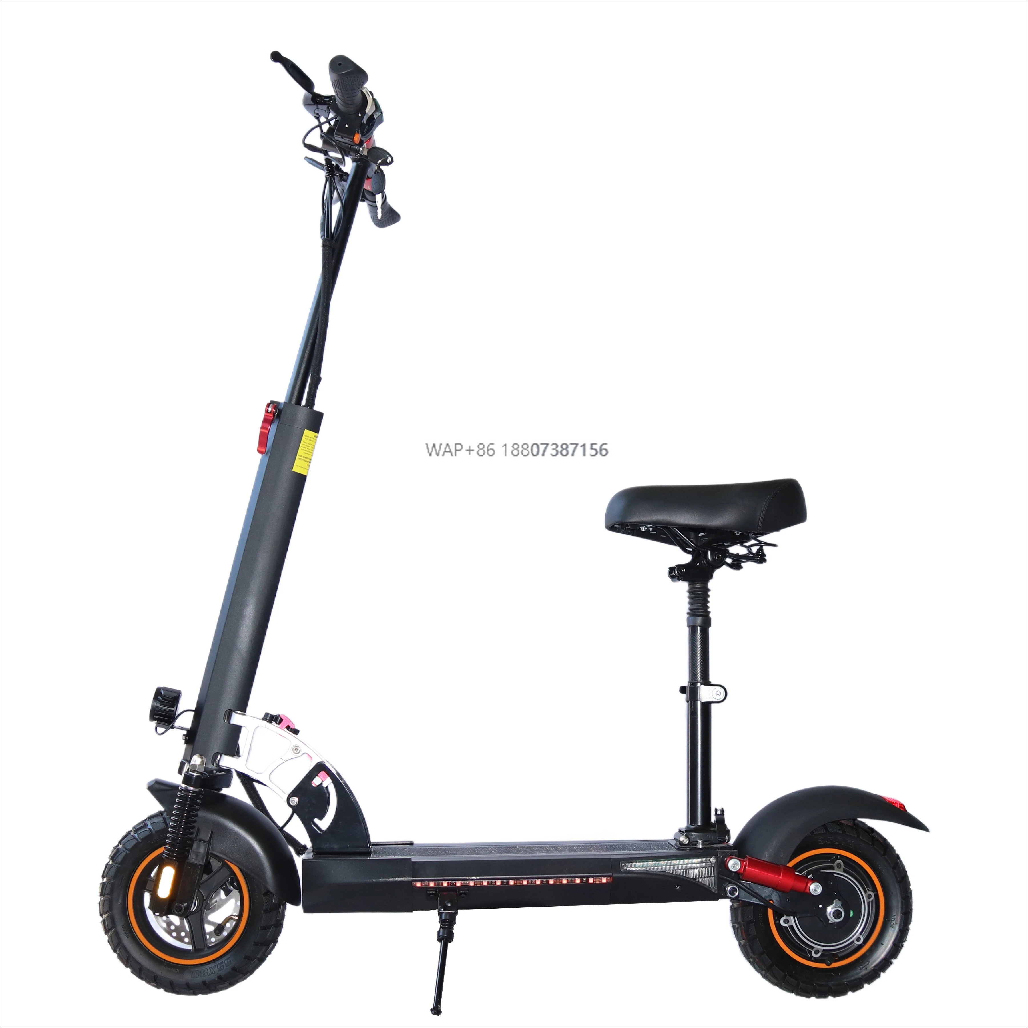 

High Quality Rear Motor Waterproof IP55 Lithium Battery Foldable Electric Scooter Portable Scooters for Adults