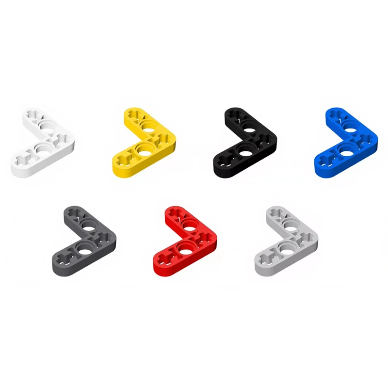 

55pcs MOC compatible with 32056 building block parts 3x3L type with shaft hole bending thin DIY technology parts