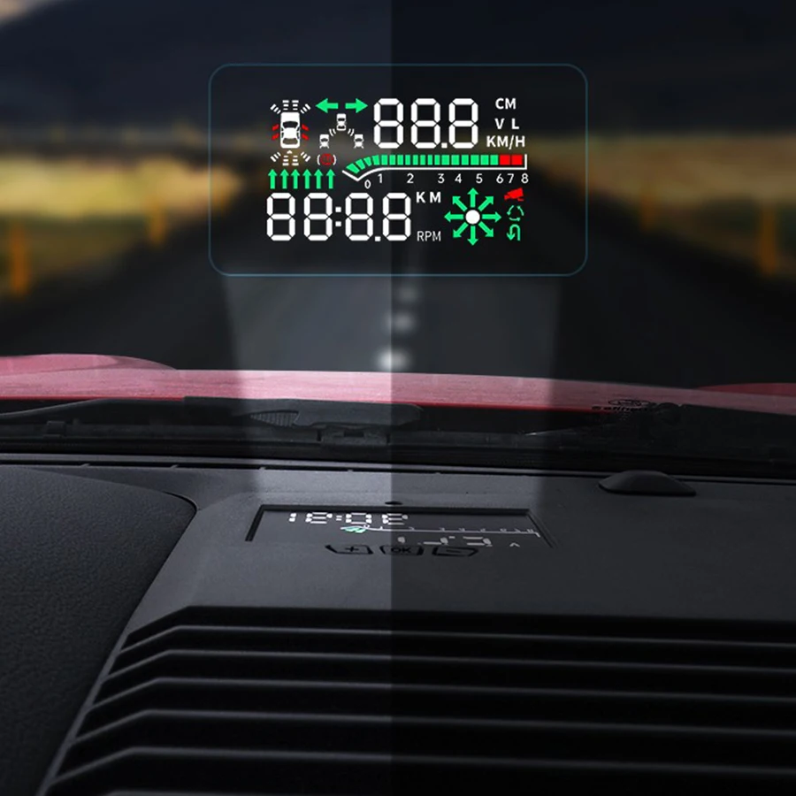 HUD Head Up Display untuk Ford Mustang 2015-2023 versi mil khusus proyektor layar kemudi aman aksesori elektronik mobil