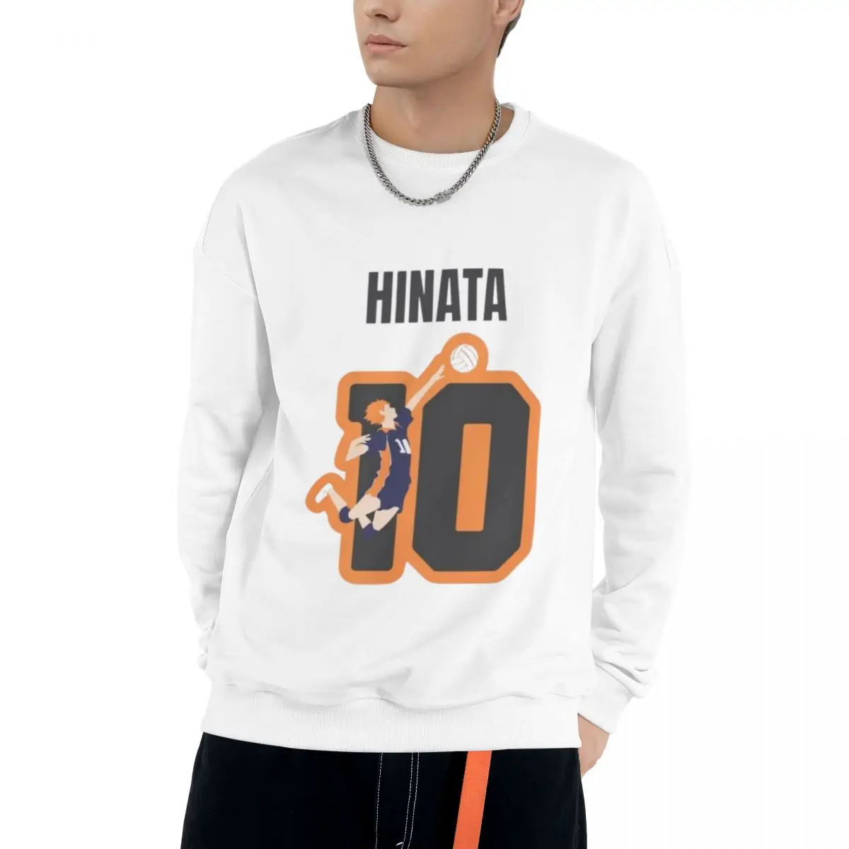 Haikyu!! Man Clothes Street Style Fleece Sweatshirts Autumn Casual Hoodie Fashionable Crewneck Pullovers