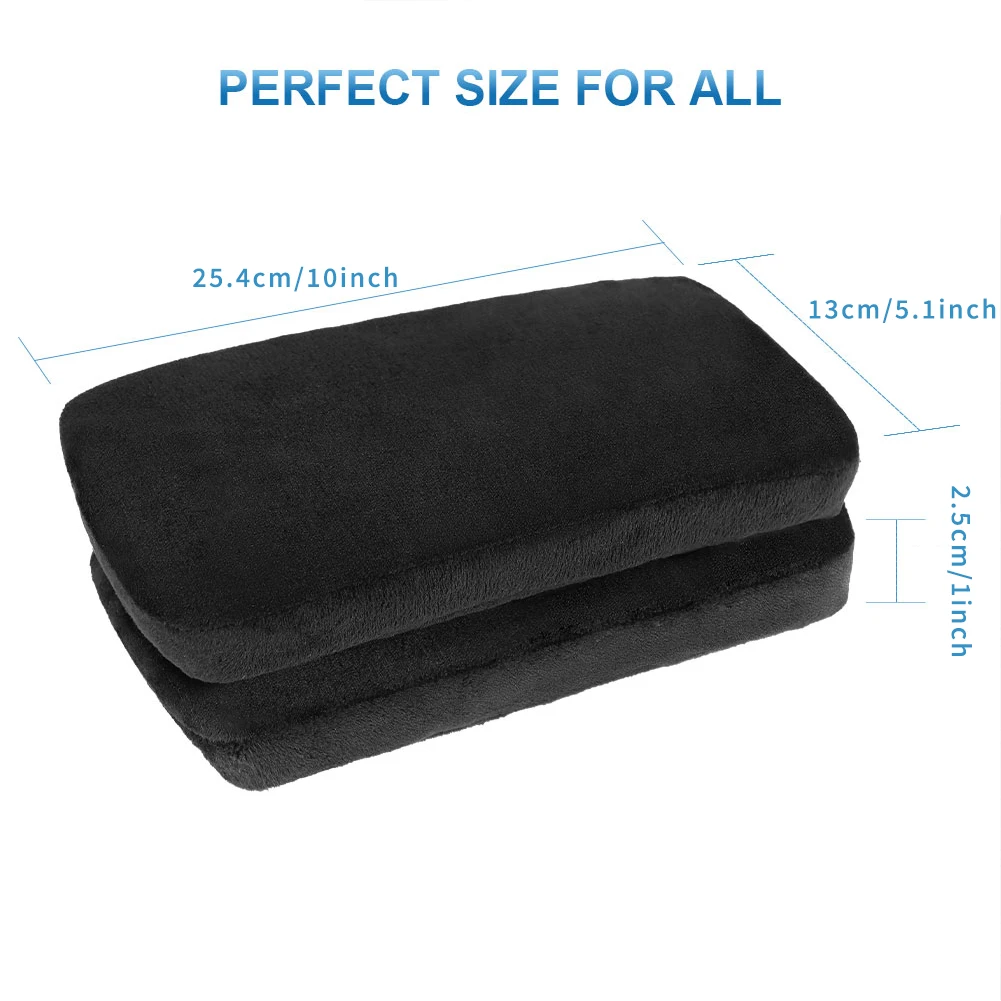 1 Pair of Ergonomic Memory Foam Office Chair Armrests, Comfortable Game Chair Armrests for Elbow and Forearm Decompression